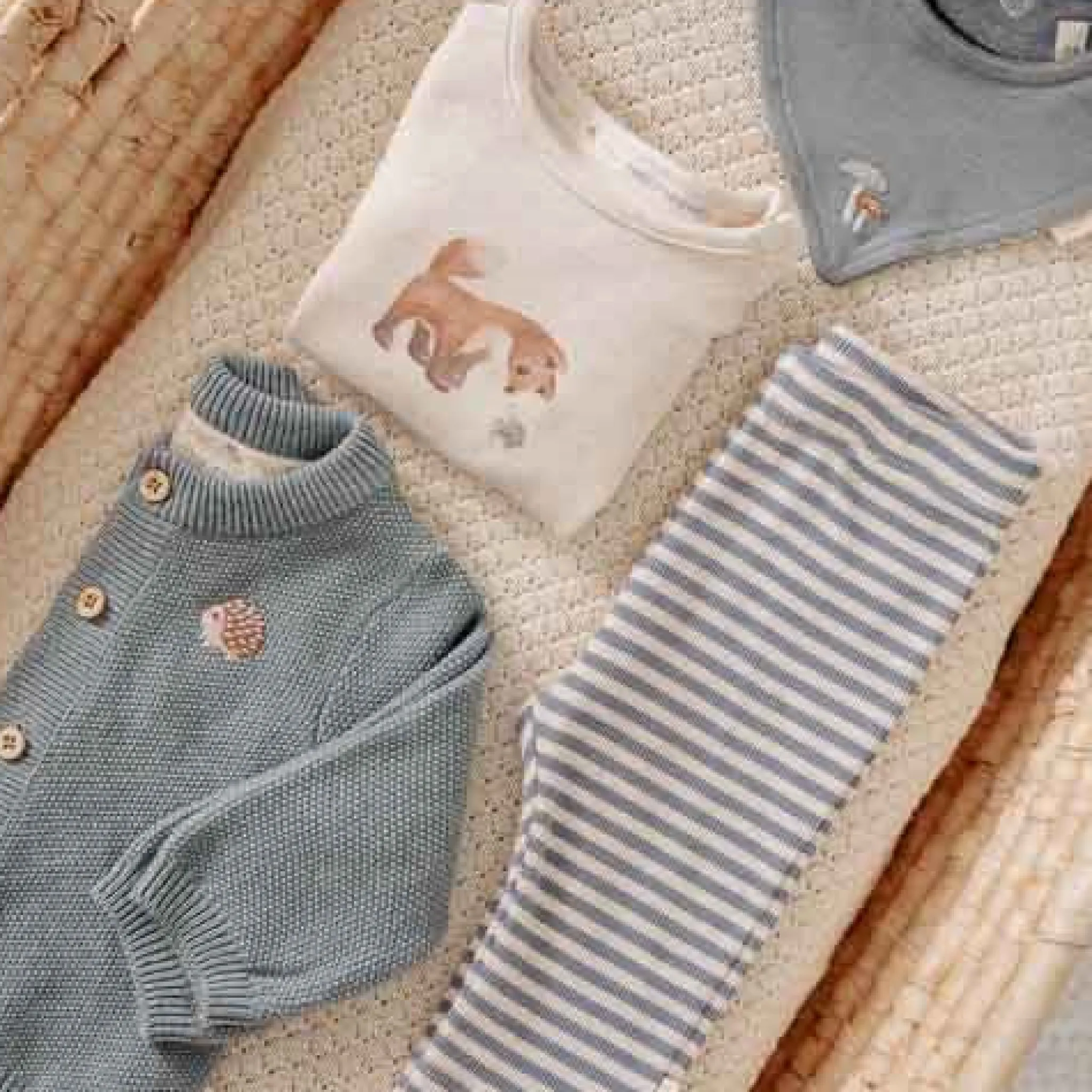 Little Dutch Shirt long sleeve - Sand - Forest Friends - Little Fox Sale
