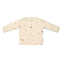 Little Dutch Shirt long sleeve - Sand - Forest Friends - All over print Sale