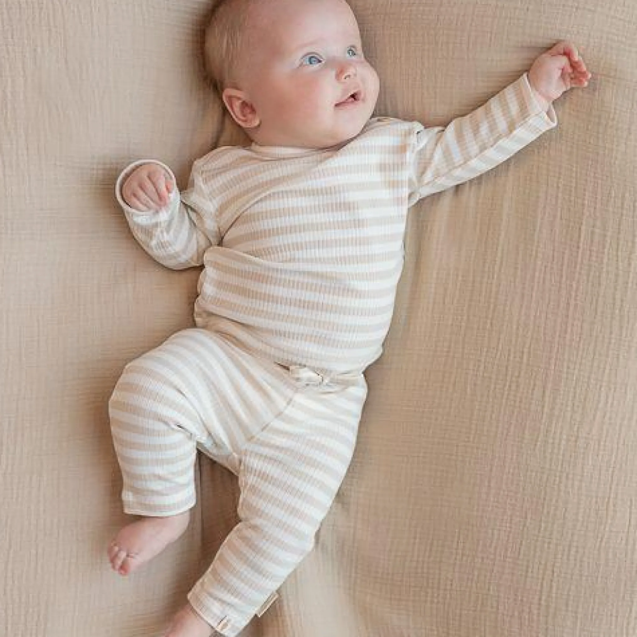 Little Dutch Shirt Long Sleeve - Sand - Newborn Naturals