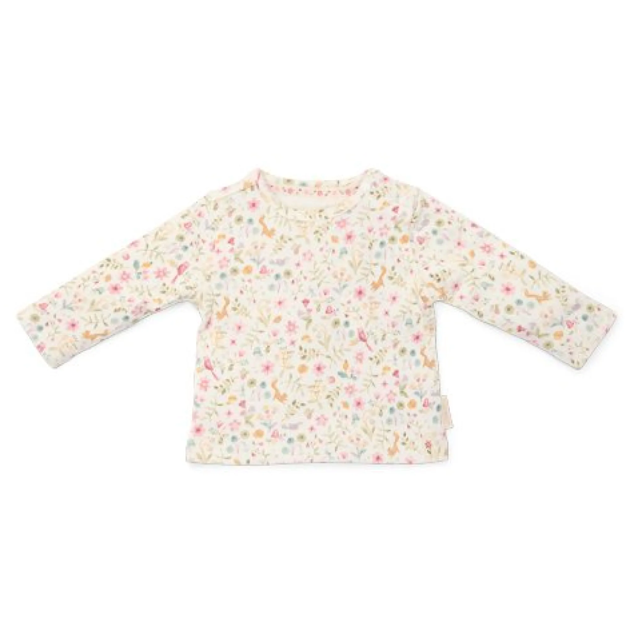 Little Dutch Shirt long sleeve - White - Fairy Garden Hot