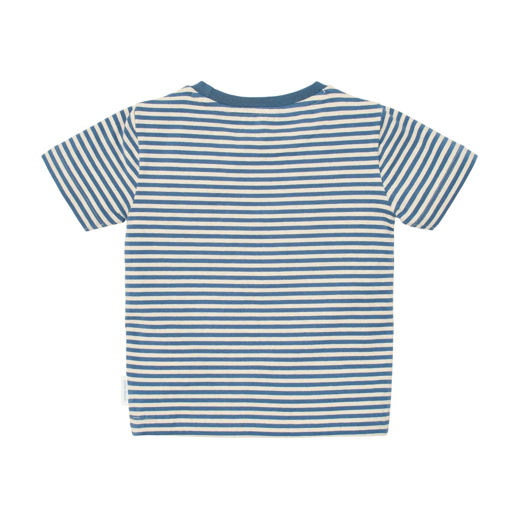 Little Dutch Shirt short sleeve - Blue - Indigo Sand Stripe Discount