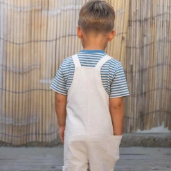 Little Dutch Shirt short sleeve - Blue - Indigo Sand Stripe Discount