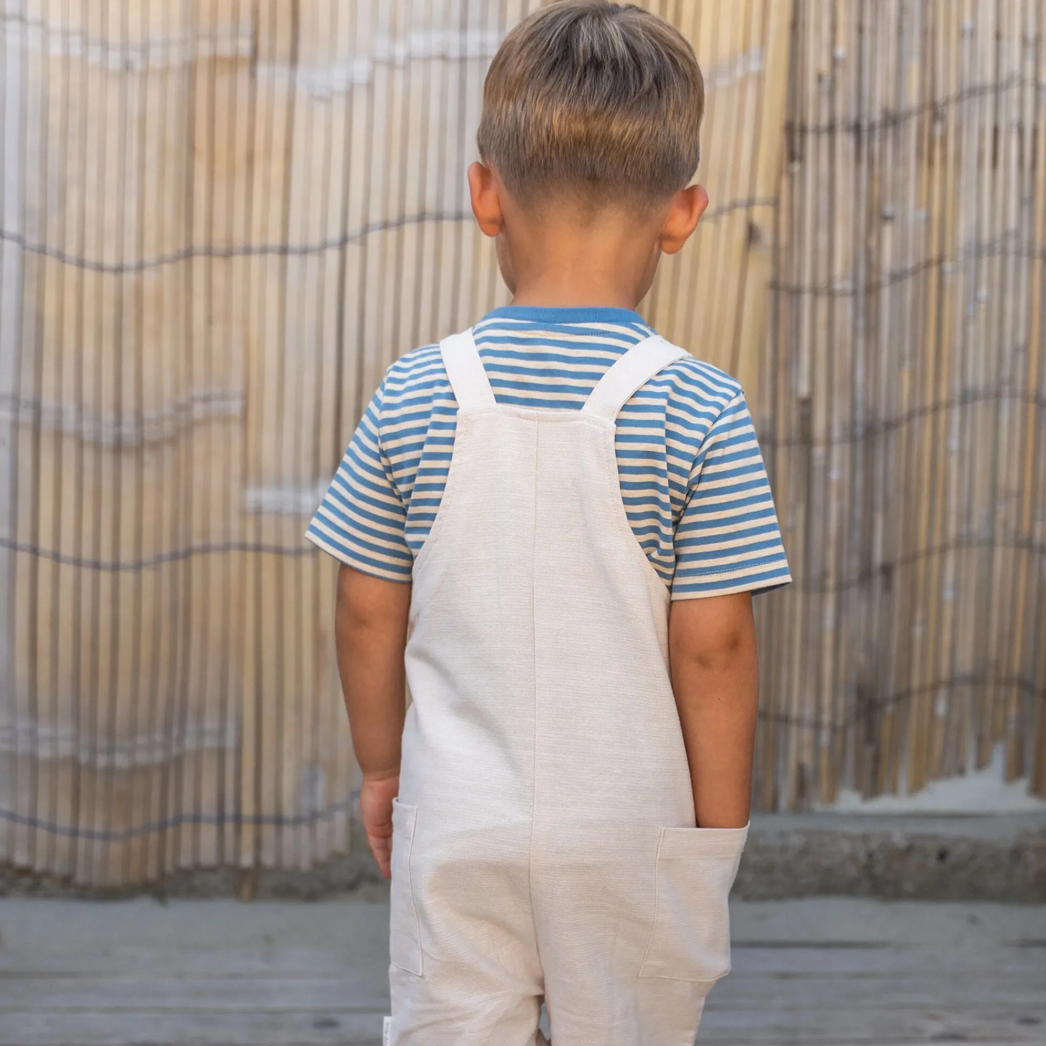 Little Dutch Shirt short sleeve - Blue - Indigo Sand Stripe Discount