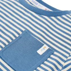 Little Dutch Shirt short sleeve - Blue - Indigo Sand Stripe Discount