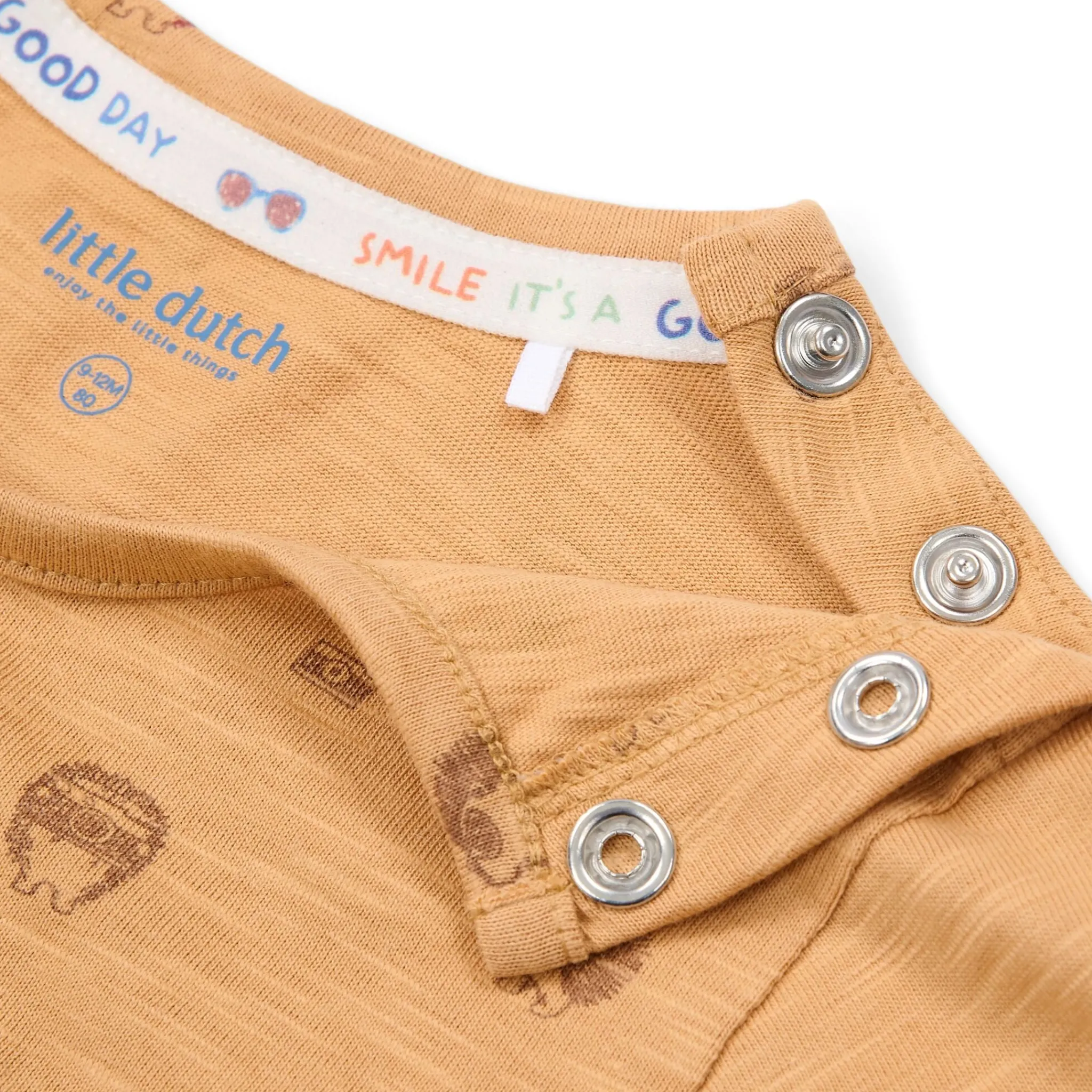 Little Dutch Shirt short sleeve - Brown