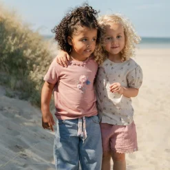 Little Dutch Shirt short sleeve - Ruffles - Pink Online