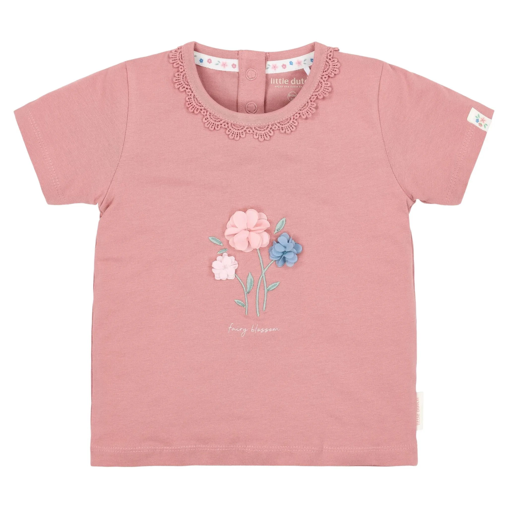 Little Dutch Shirt short sleeve - Ruffles - Pink Online