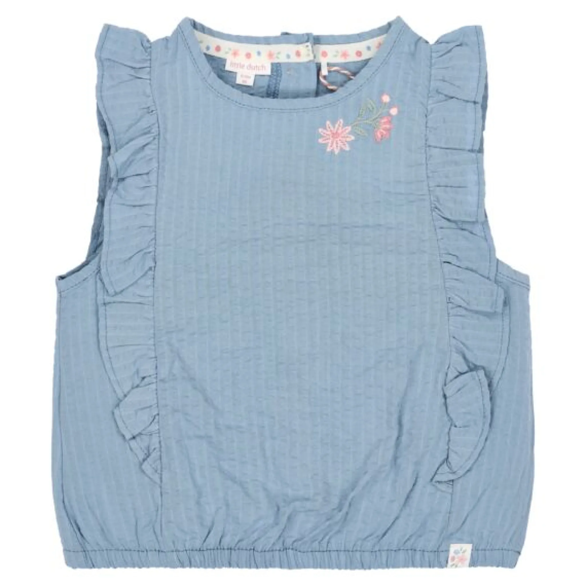 Little Dutch Shirt sleeveless - Blue Sale