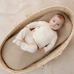 Little Dutch Shirt wrap long sleeve - Beige - Newborn Naturals