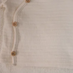 Little Dutch Shirt wrap long sleeve - Beige - Newborn Naturals