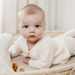 Little Dutch Shirt wrap long sleeve - Beige - Newborn Naturals