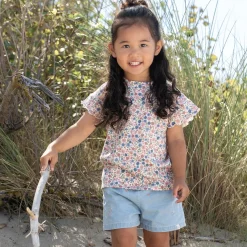 Little Dutch Shorts embroidered - Blue