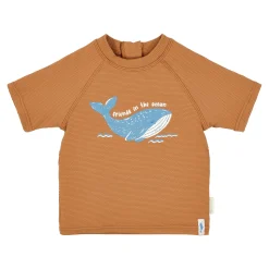 Little Dutch Short sleeve swim shirt - Brown Clearance