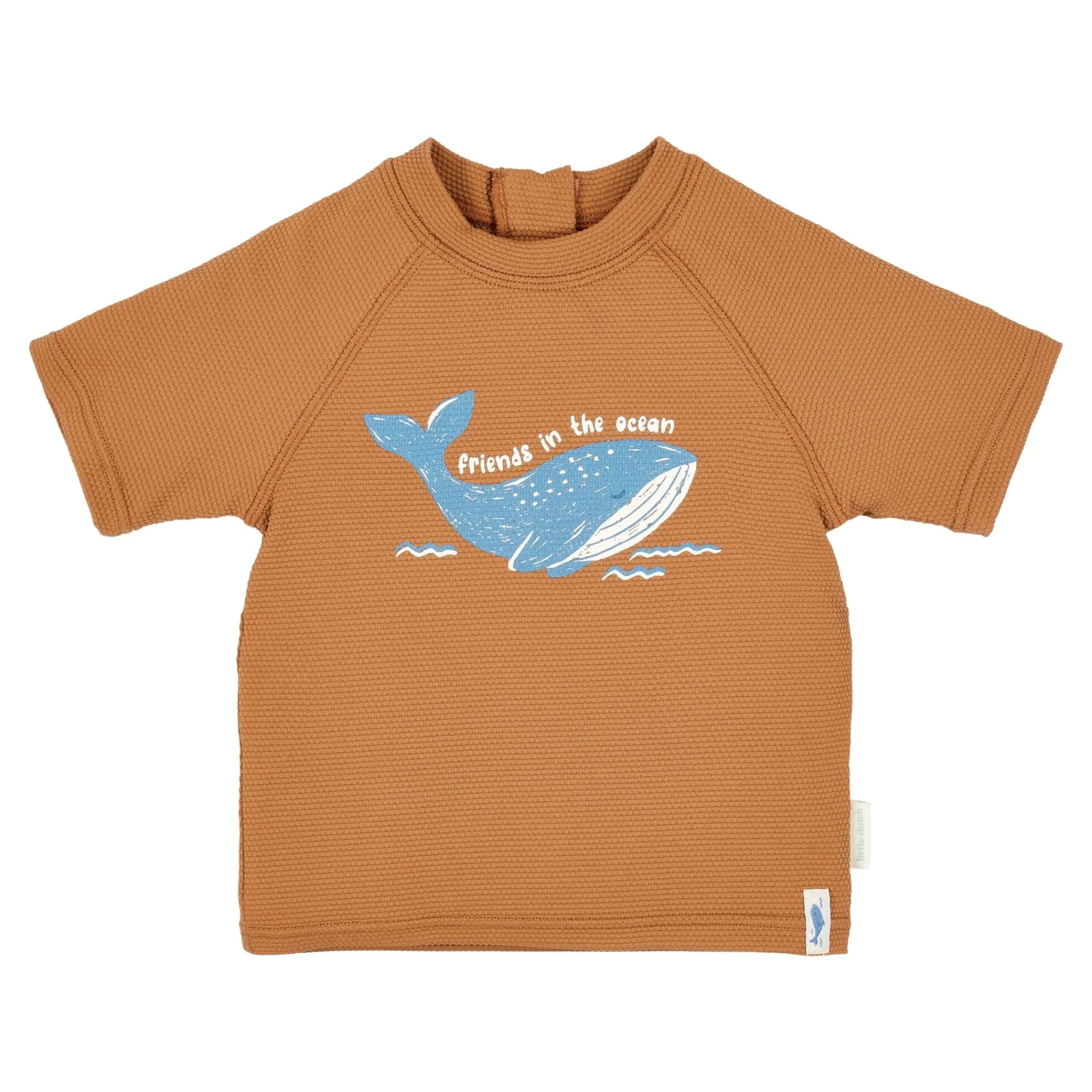 Little Dutch Short sleeve swim shirt - Brown Clearance