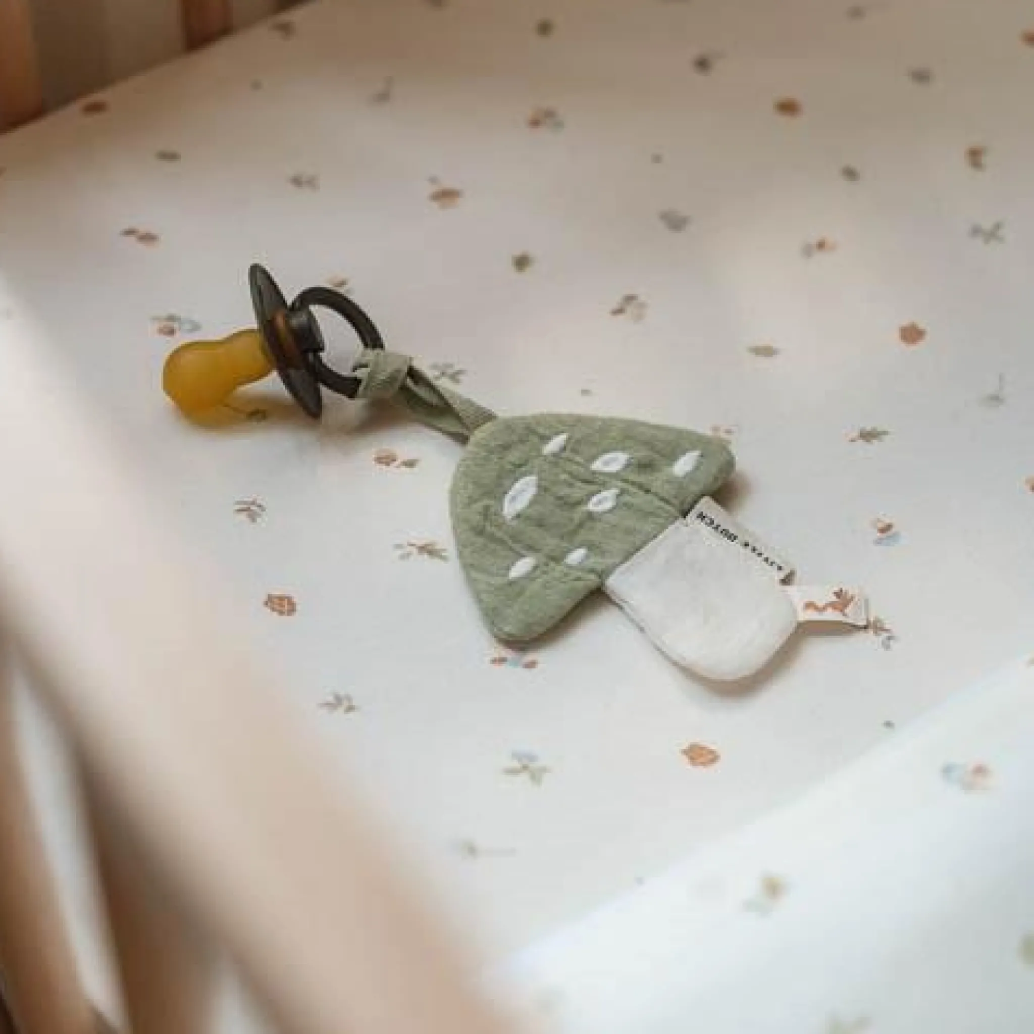 Little Dutch Single fitted sheet - White - Size single - Forest Friends - Forest Treasures New