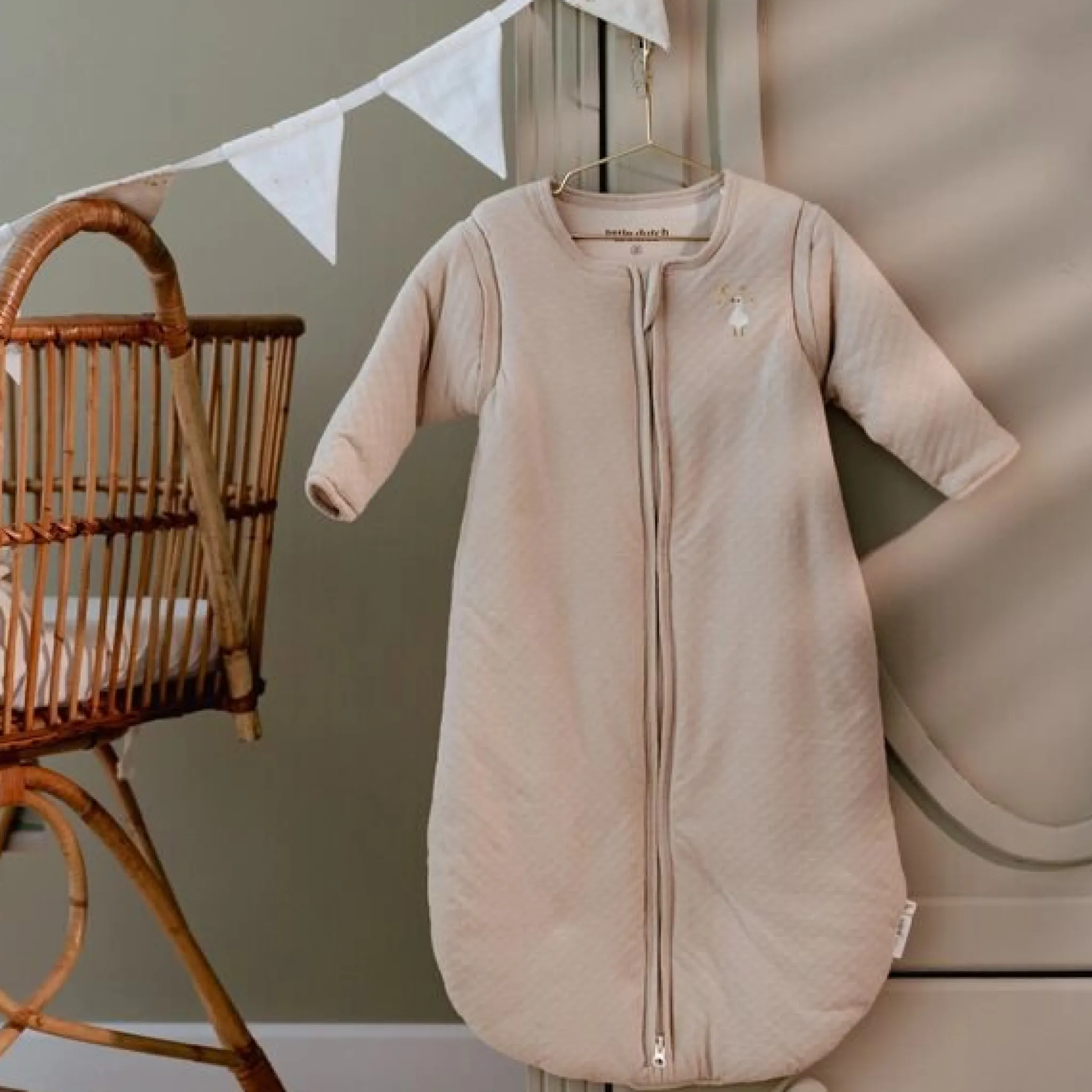 Little Dutch Sleeping bag winter – Beige – Size 70 cm – Newborn Naturals – Little Goose Outlet