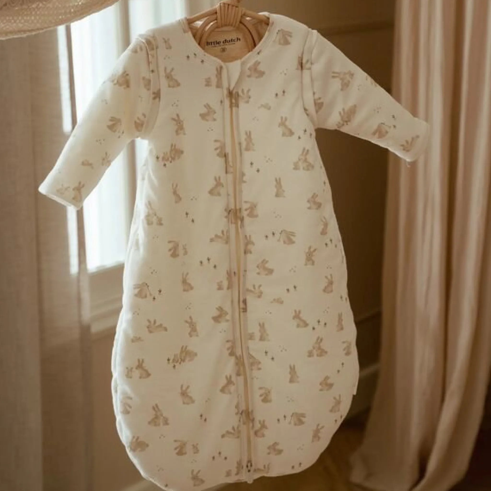 Little Dutch Sleeping bag winter – White – Size 70 cm – Newborn Naturals – Baby Bunny Online
