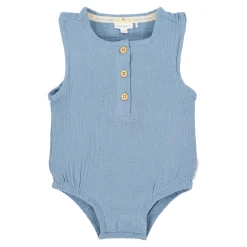 Little Dutch Sleeveless romper - Blue Sale