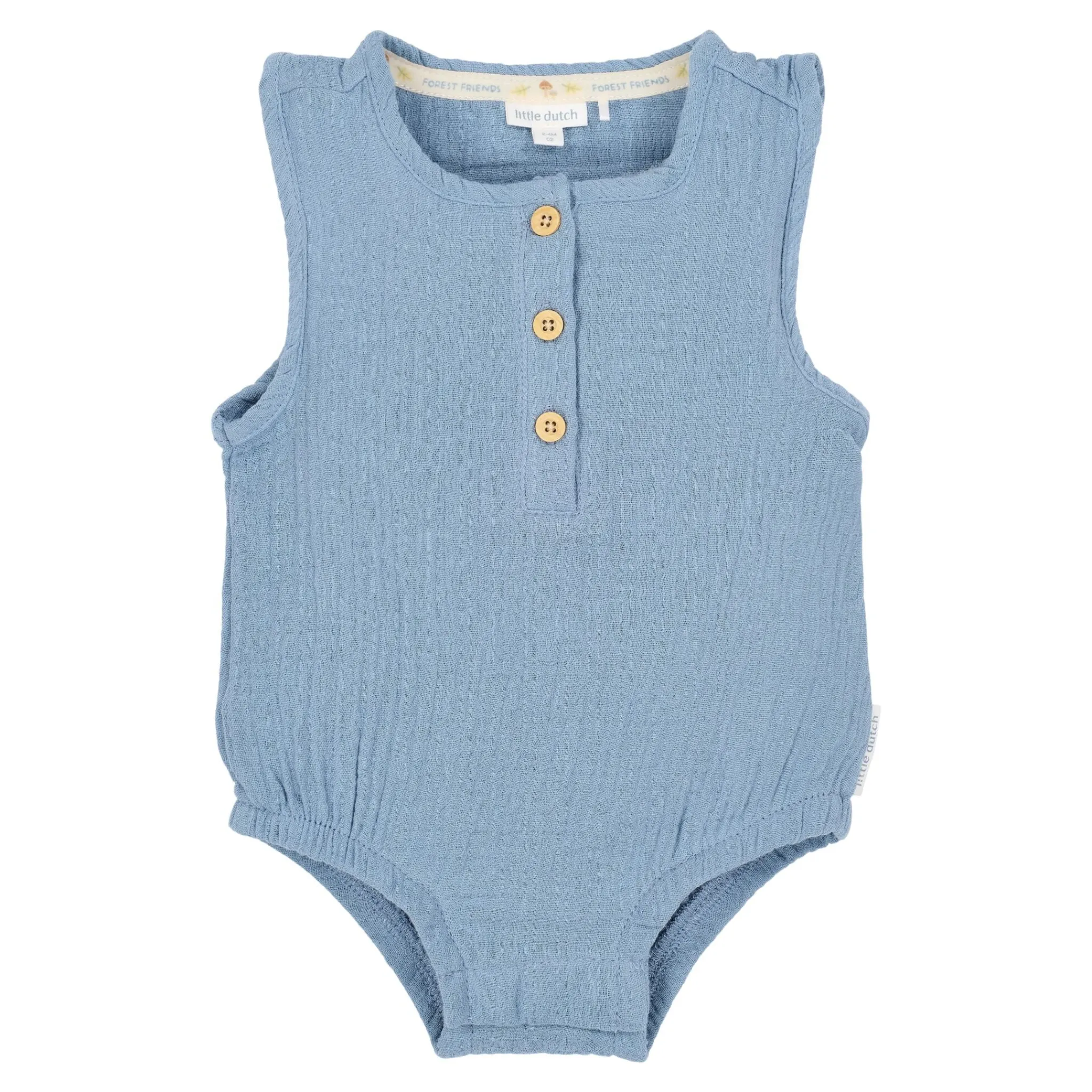 Little Dutch Sleeveless romper - Blue Sale