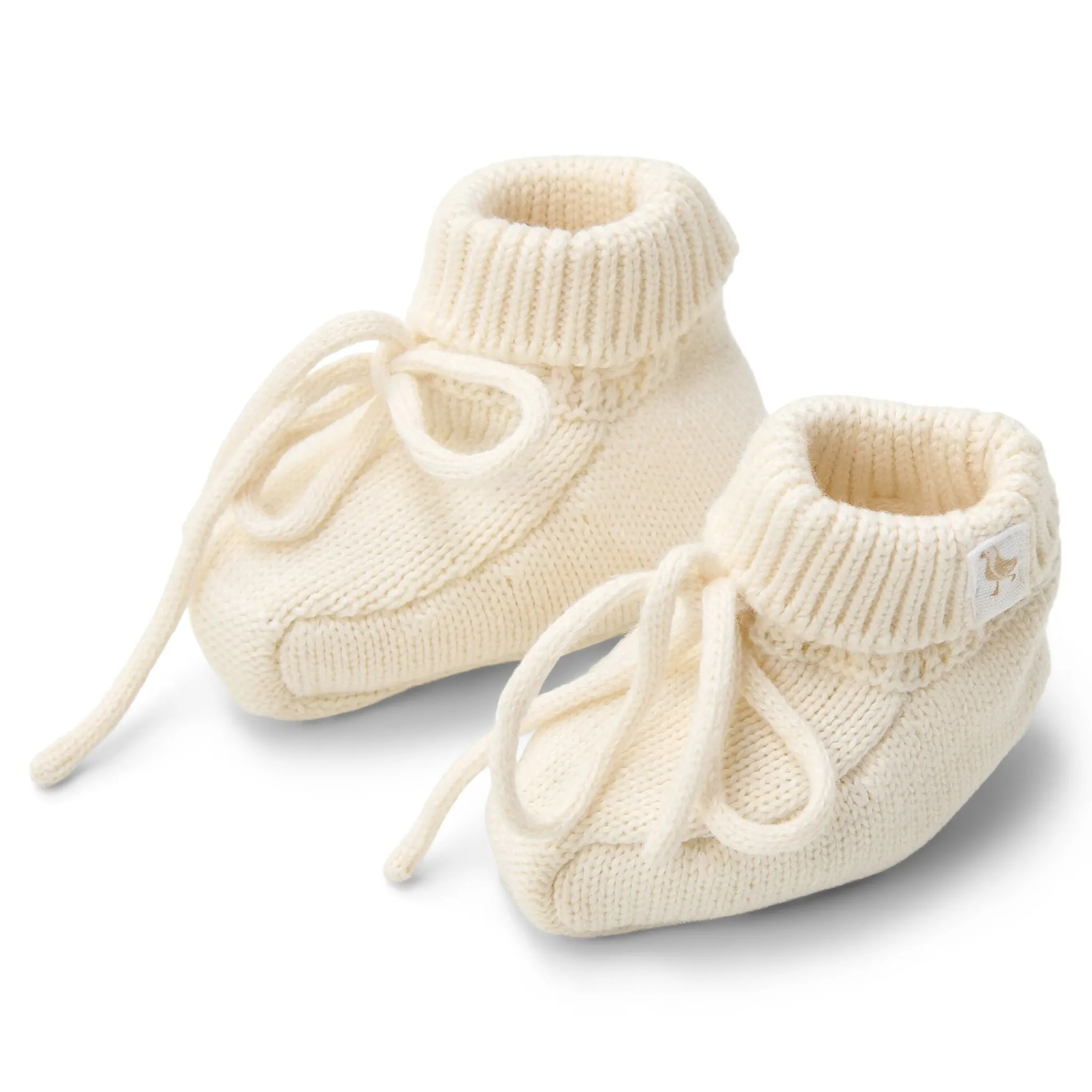 Little Dutch Slippers - White - Newborn Naturals Clearance