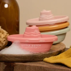 Little Dutch Stackable Bath Boats Pink Hot