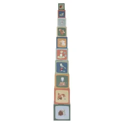 Little Dutch Stacking blocks - Blue - Forest Friends