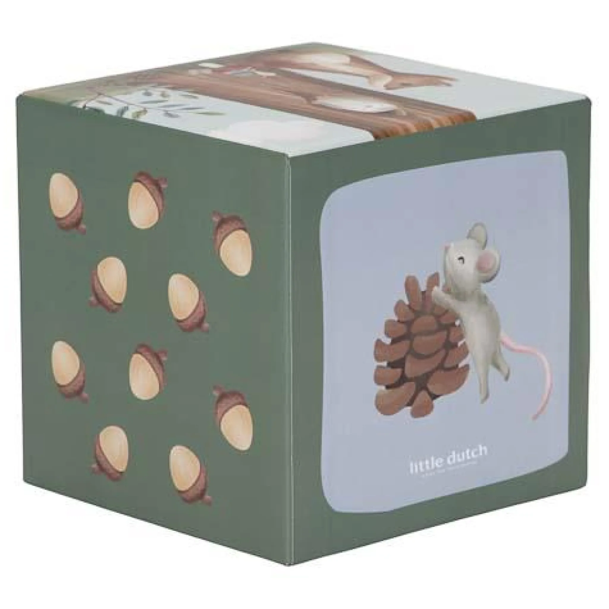 Little Dutch Stacking blocks - Blue - Forest Friends