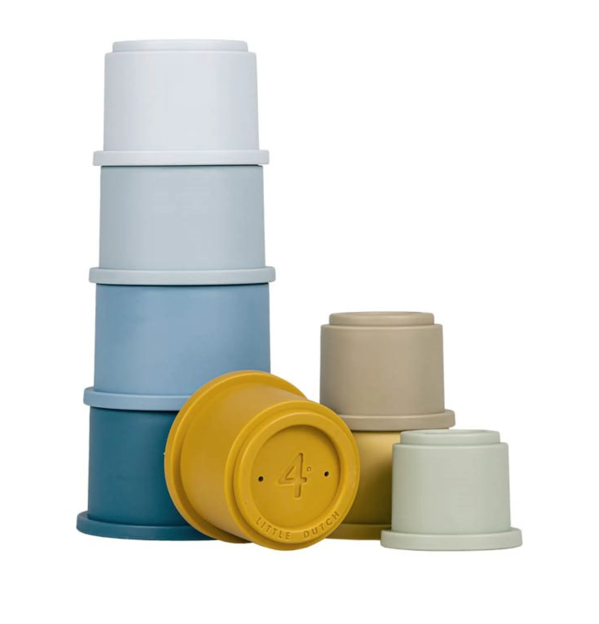 Little Dutch Stacking Cups Blue Clearance