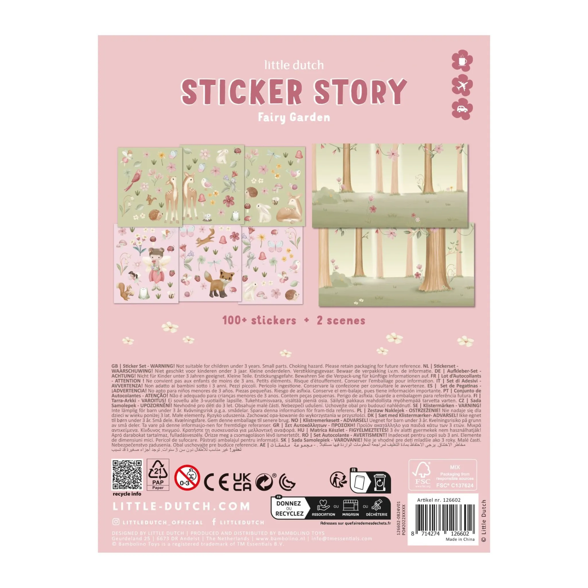 Little Dutch Sticker set Fairy Garden Best