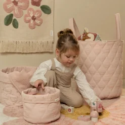 Little Dutch Storage basket large - Pink - Essentials Best