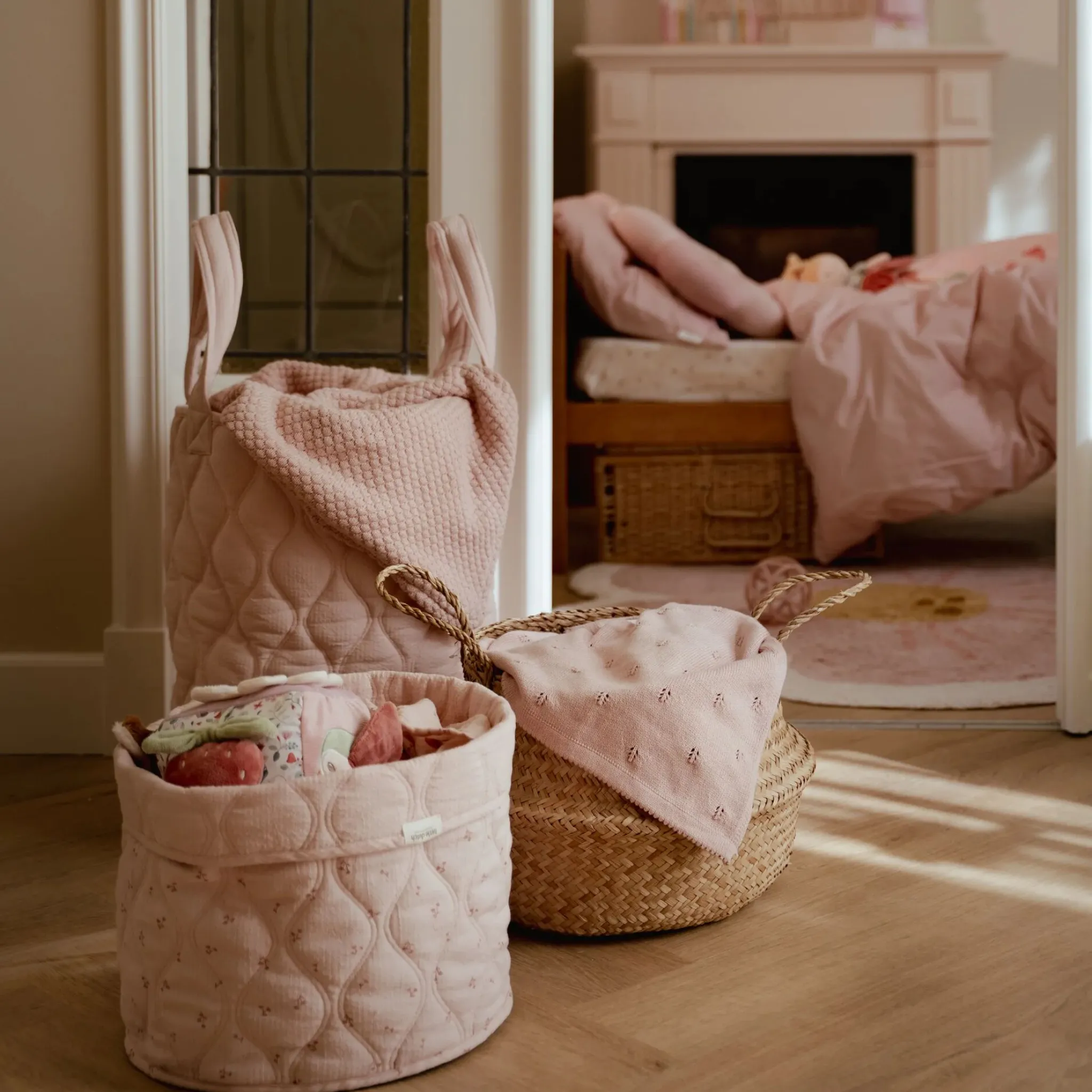 Little Dutch Storage basket large - Pink - Essentials Best