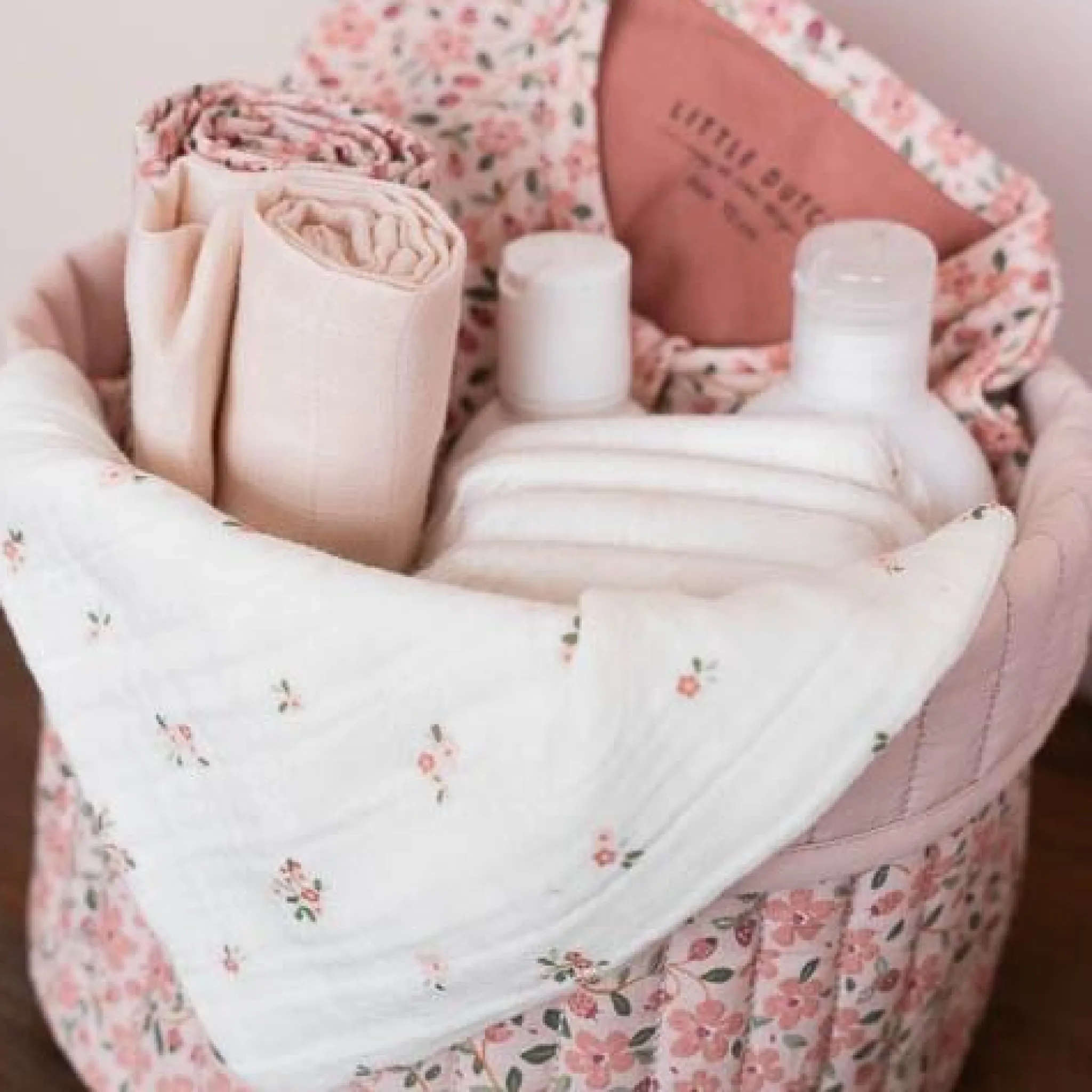 Little Dutch Storage basket small - Pink - Fairy Garden - Fairy Floral Clearance