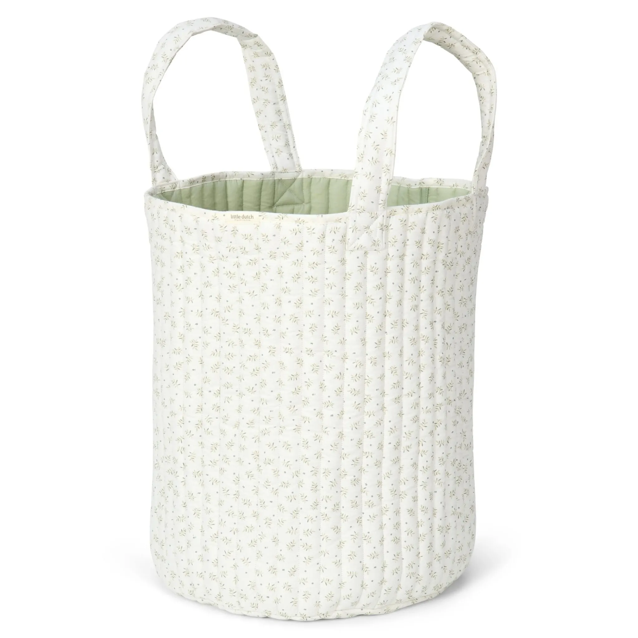Little Dutch Storage basket XL - Green - Essentials - Blueberry Leaves