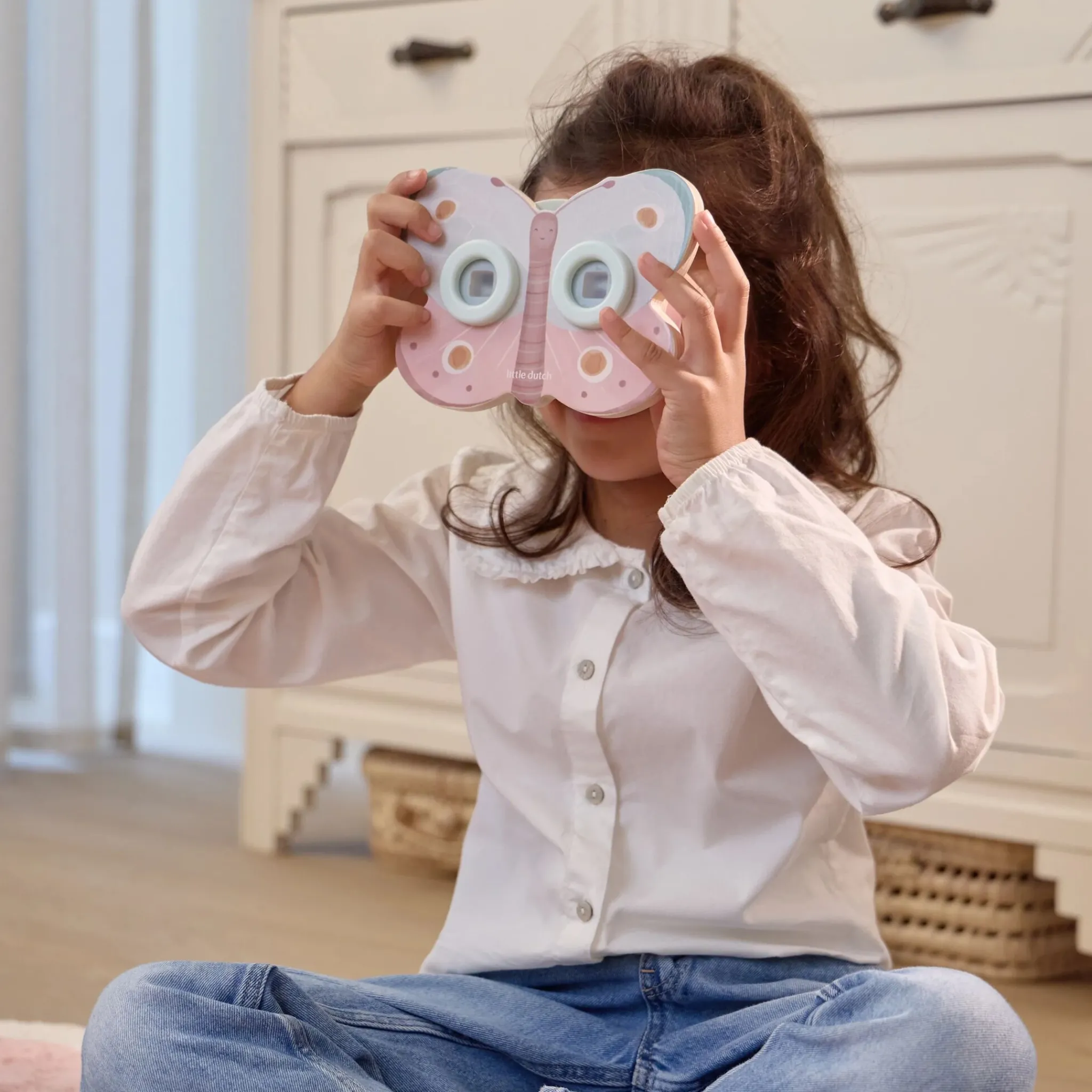 Little Dutch Story Viewer Butterfly - Pink New