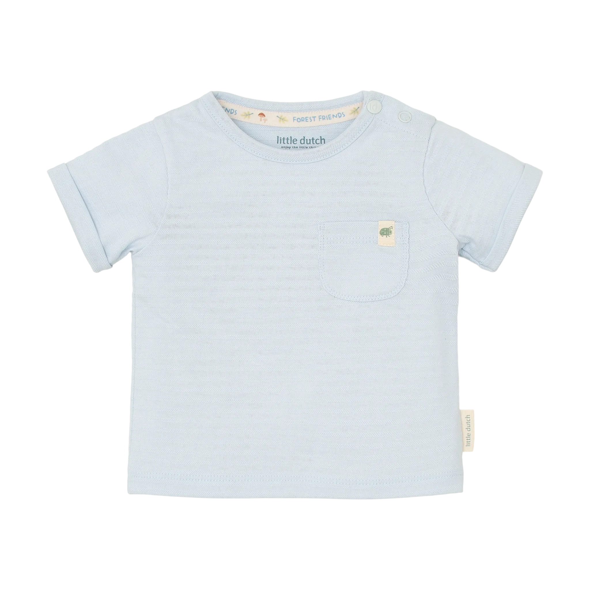 Little Dutch Striped shirt short sleeve - Blue Online