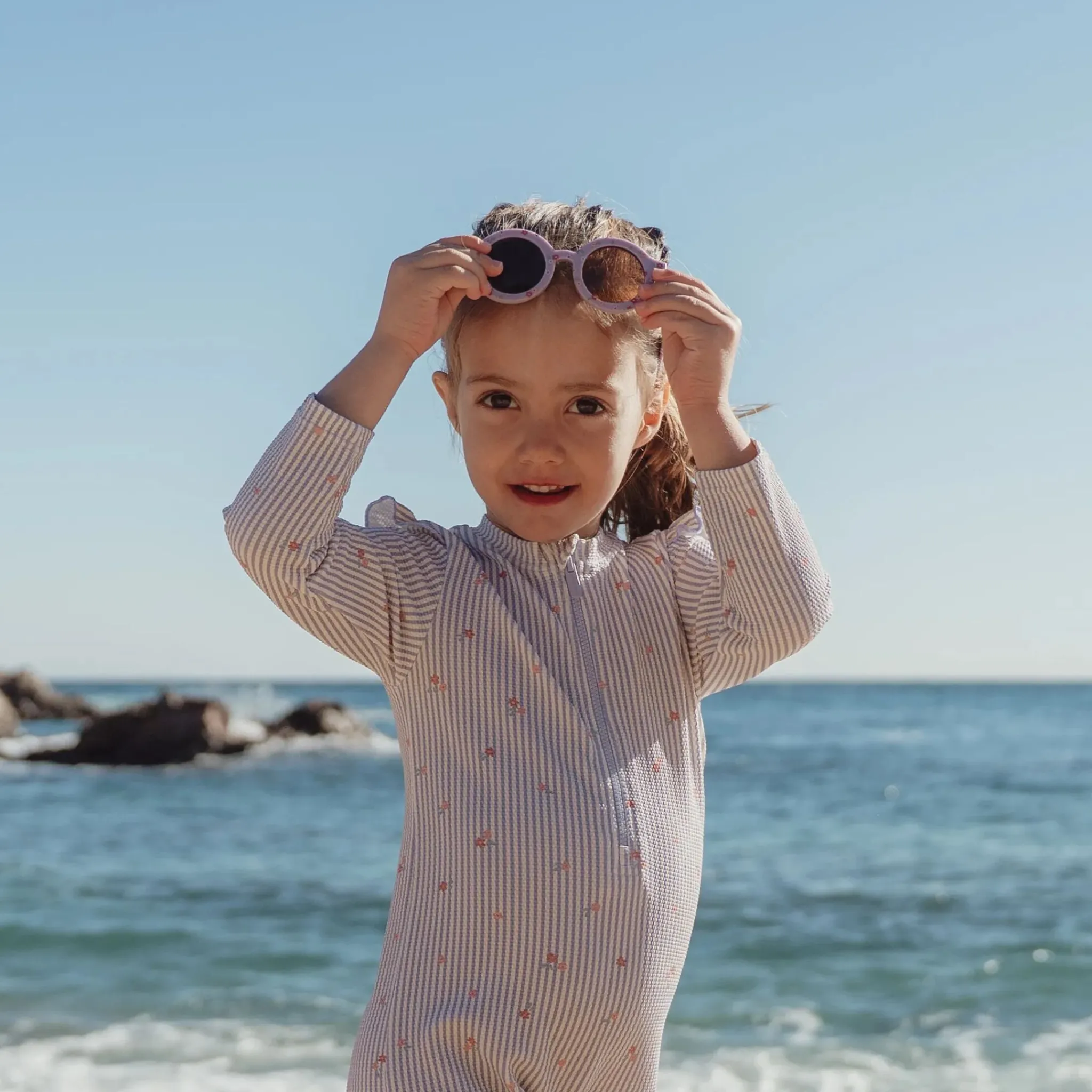 Little Dutch Sunglasses - Purple - Stripes Clearance