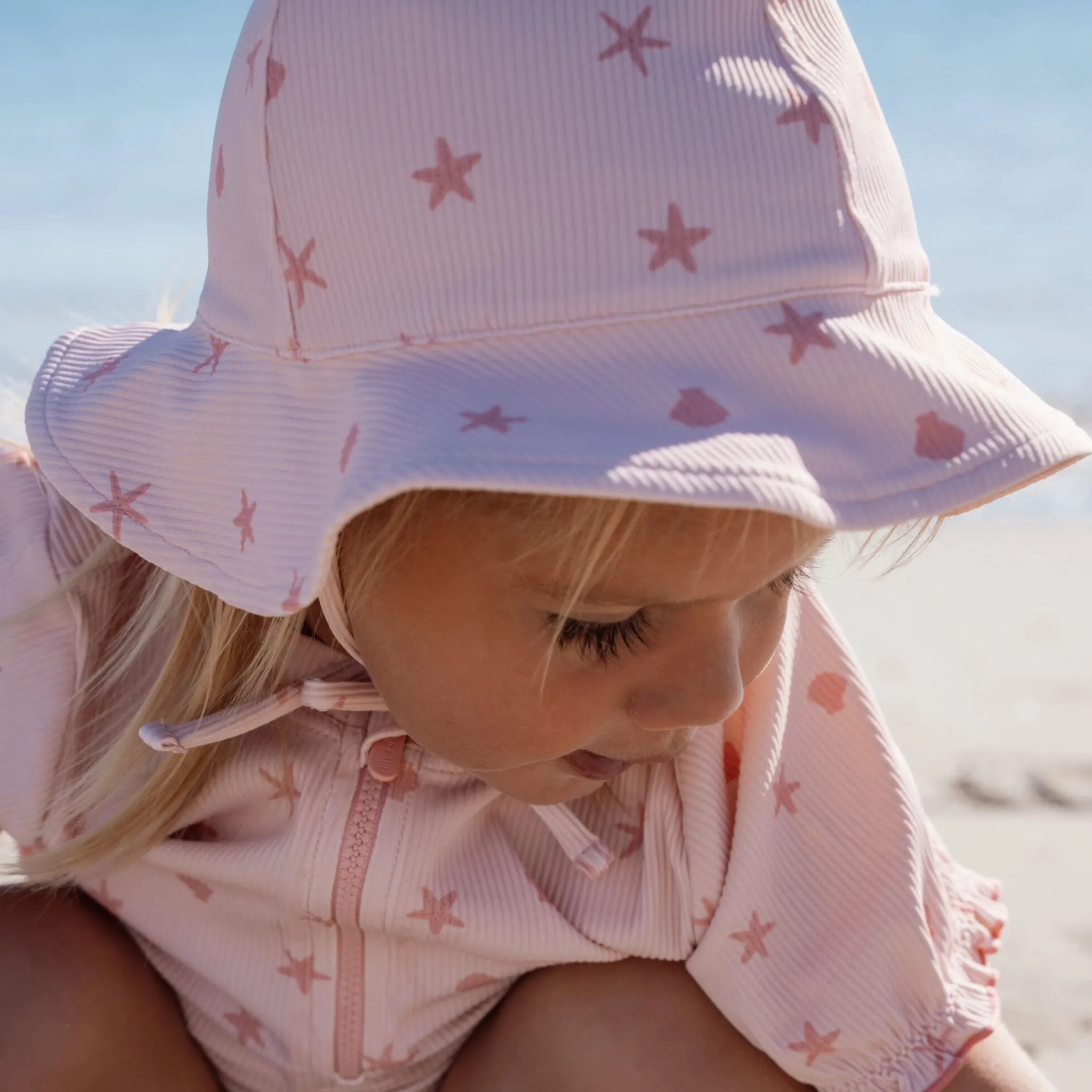 Little Dutch Sun Hat - Pink - Shells Sale
