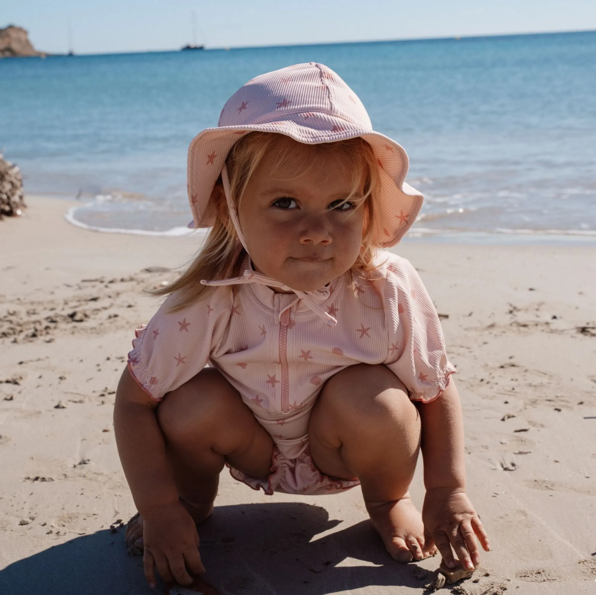 Little Dutch Sun Hat - Pink - Shells Sale