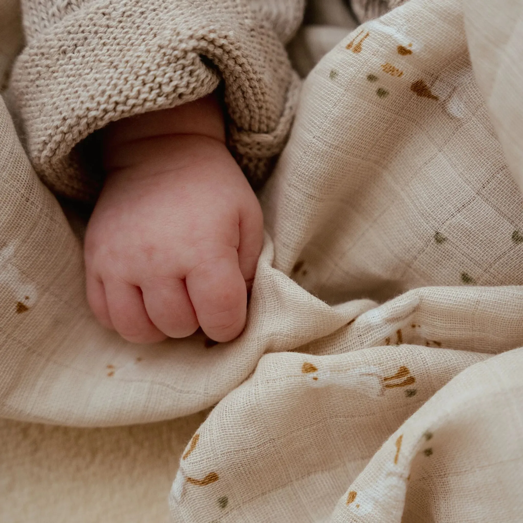 Little Dutch Swaddle - Beige - 120 cm - Newborn Naturals - Little Goose Online
