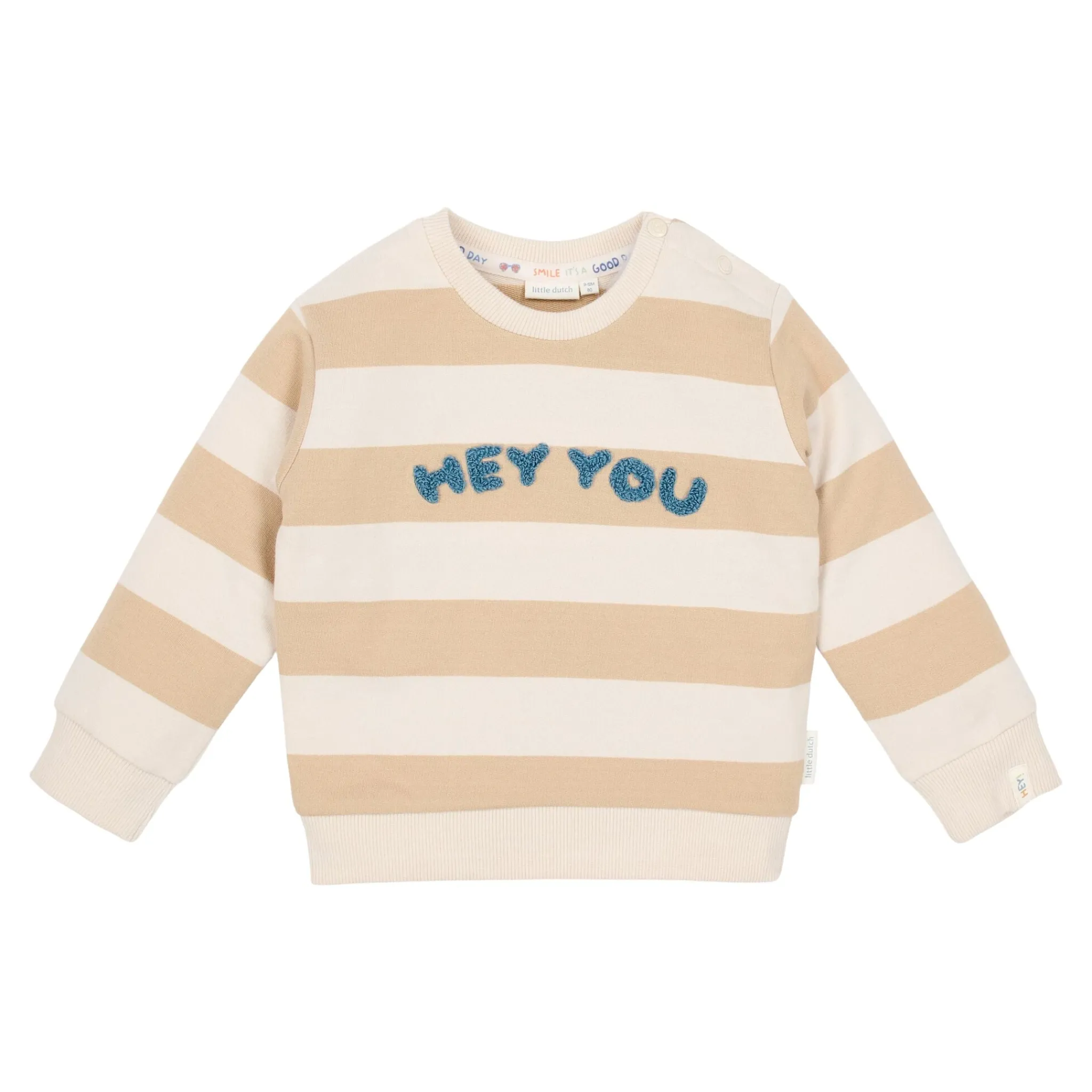Little Dutch Sweater - Sand - Biscuit Stripe New