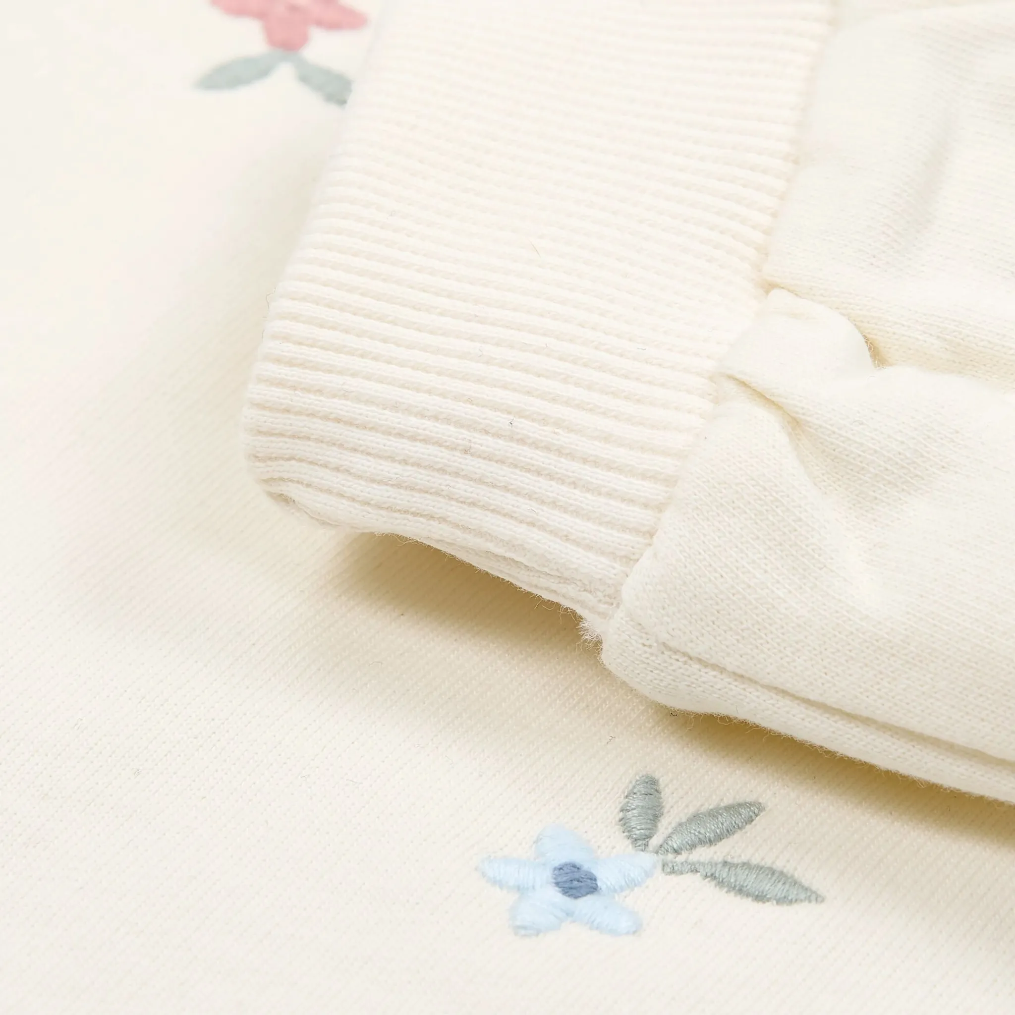 Little Dutch Sweater - White - Floral Print New