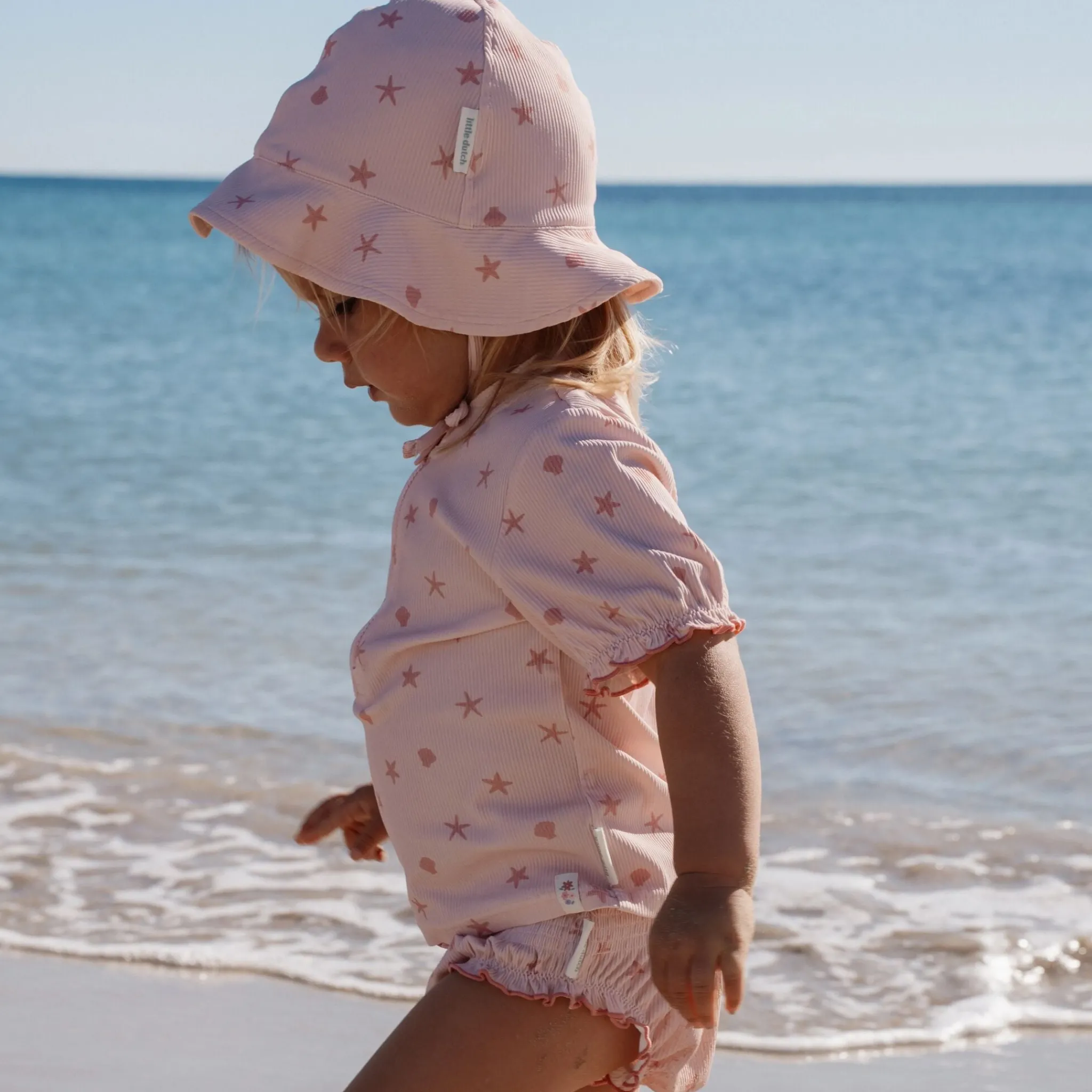 Little Dutch Swim briefs - Pink - Shells