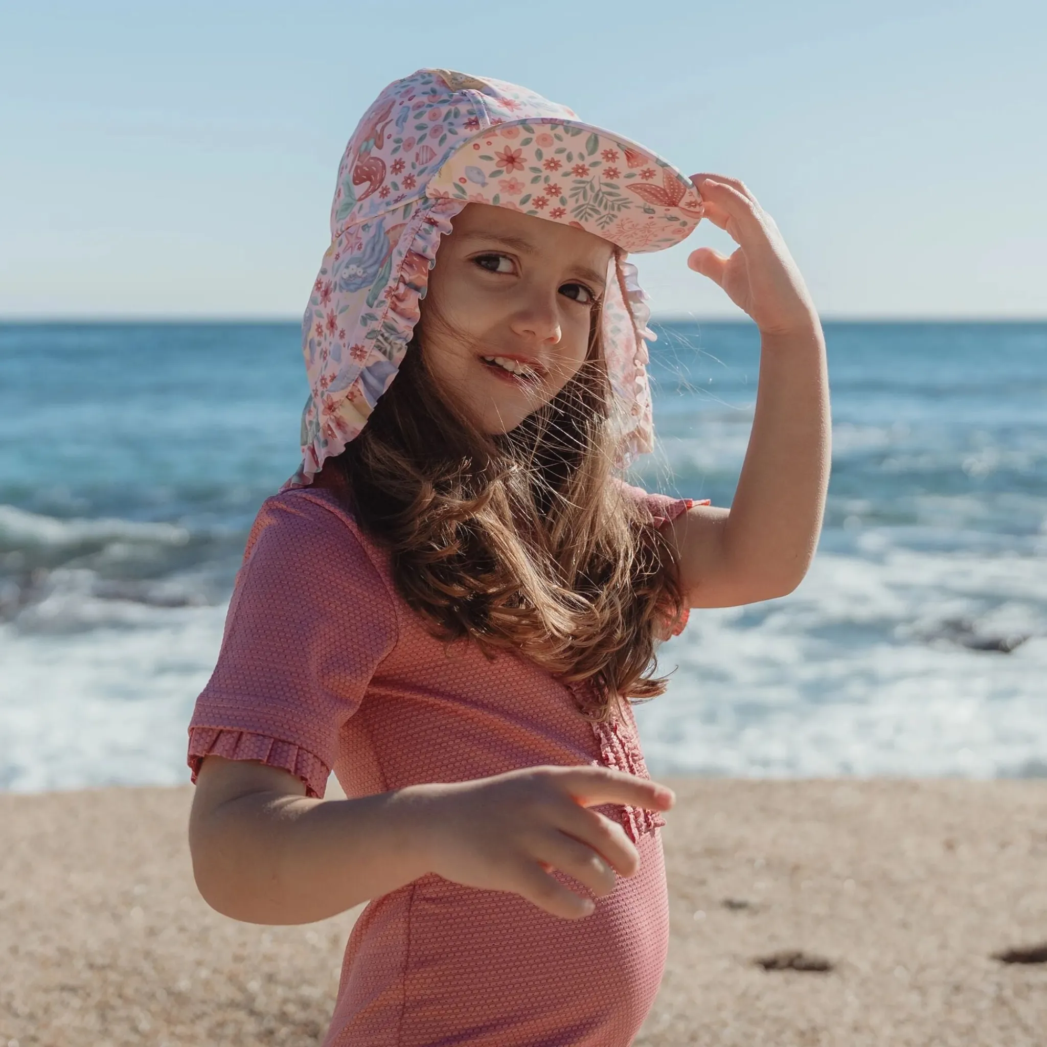 Little Dutch Swim Cap - Pink - Mermaid Print Outlet