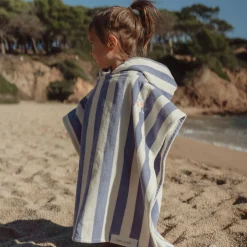 Little Dutch Swim Coll. 26 Beach poncho Dreamy Purple stripe New