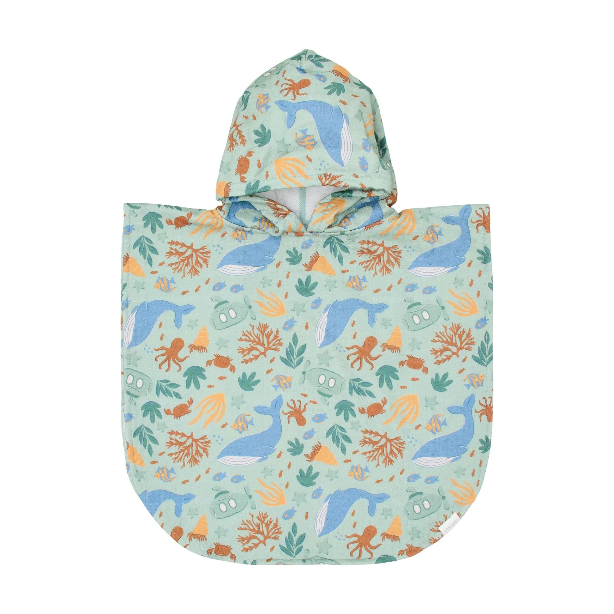 Little Dutch Swim Coll. 26 Beach poncho Ocean world Multicolour New