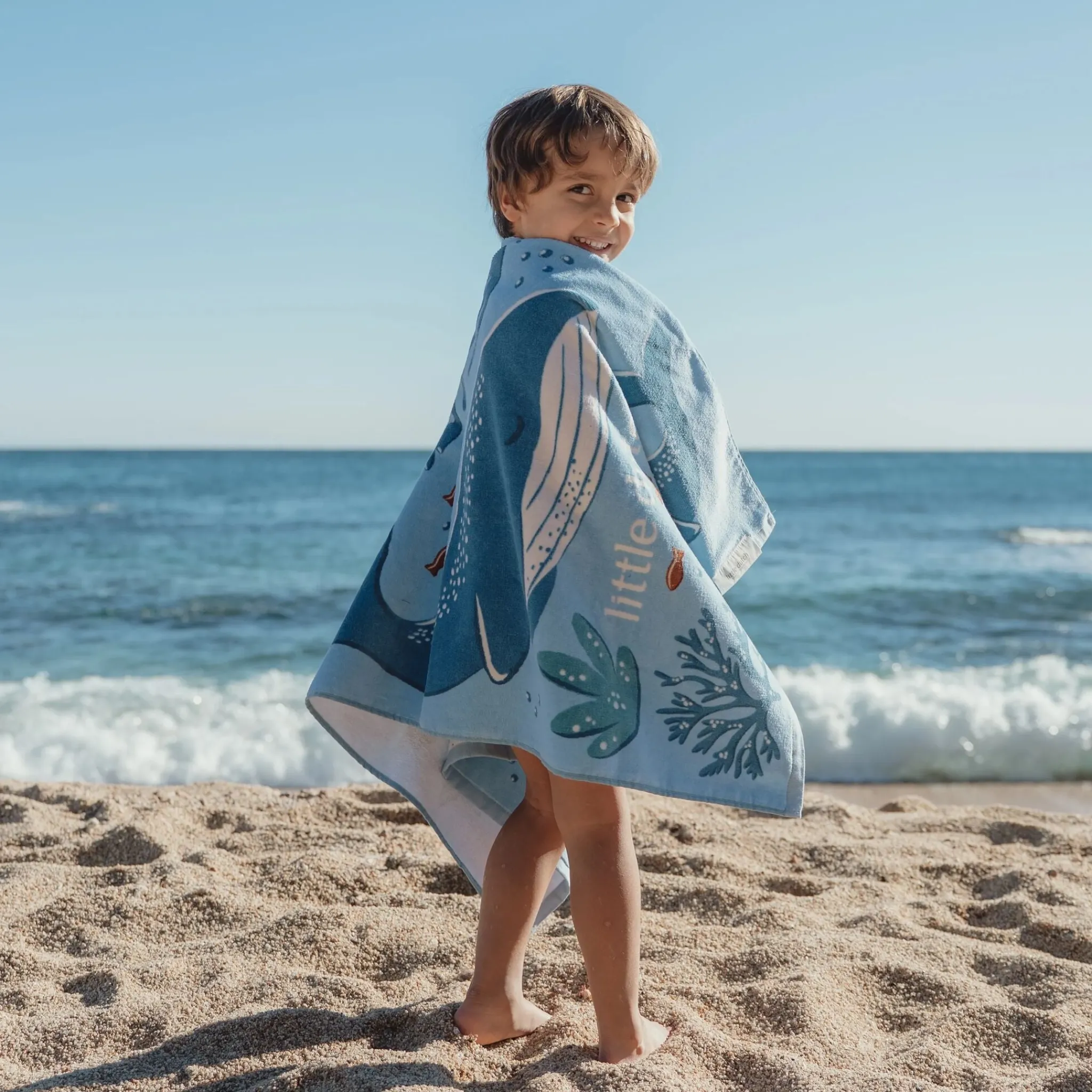 Little Dutch Swim Coll. 26 Beach towel Ocean world Blue - 60cm X 120cm Online