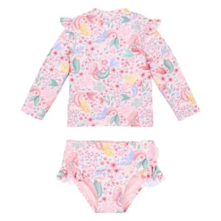 Little Dutch Swim set - UPF 40 - Pink - Mermaid print Online