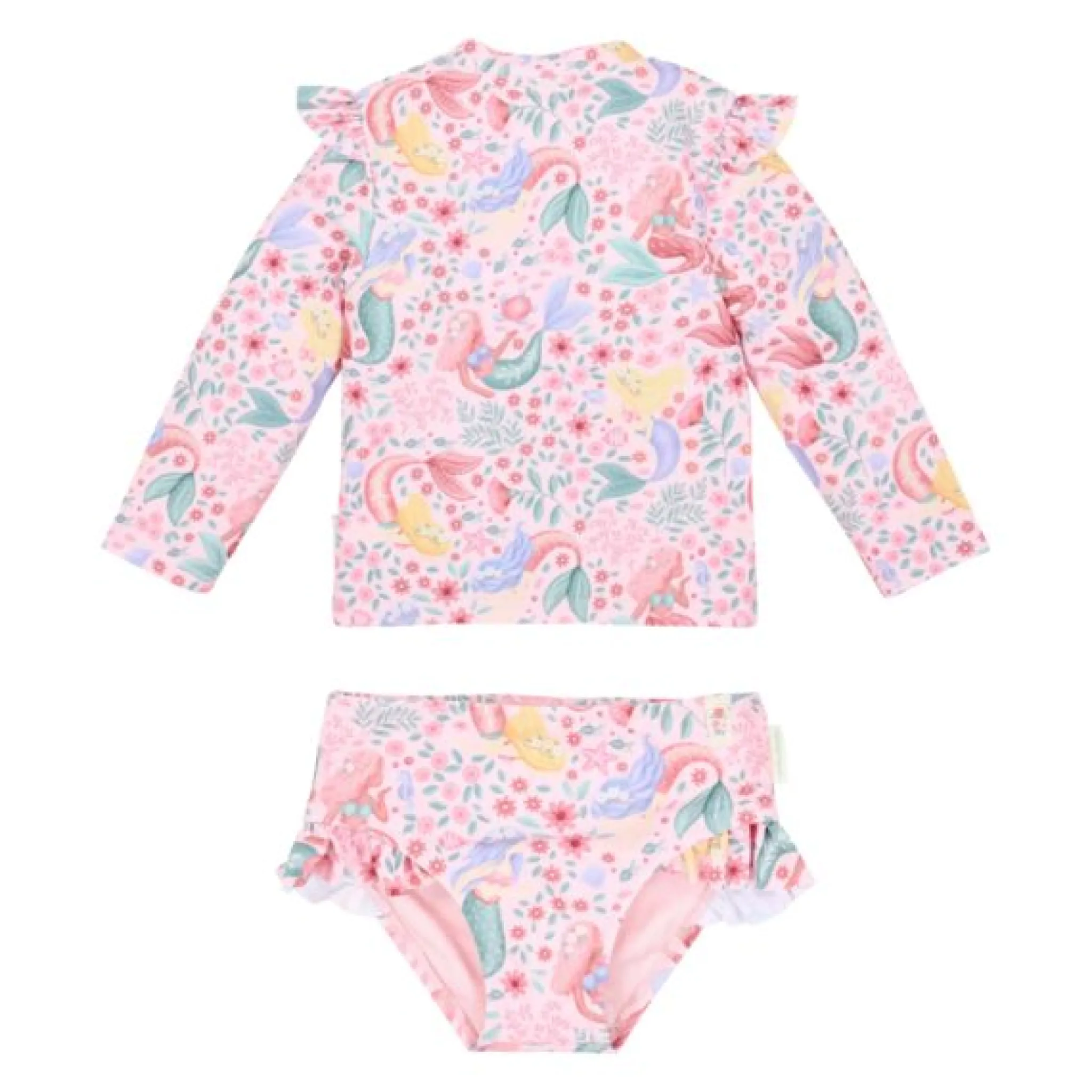 Little Dutch Swim set - UPF 40 - Pink - Mermaid print Online