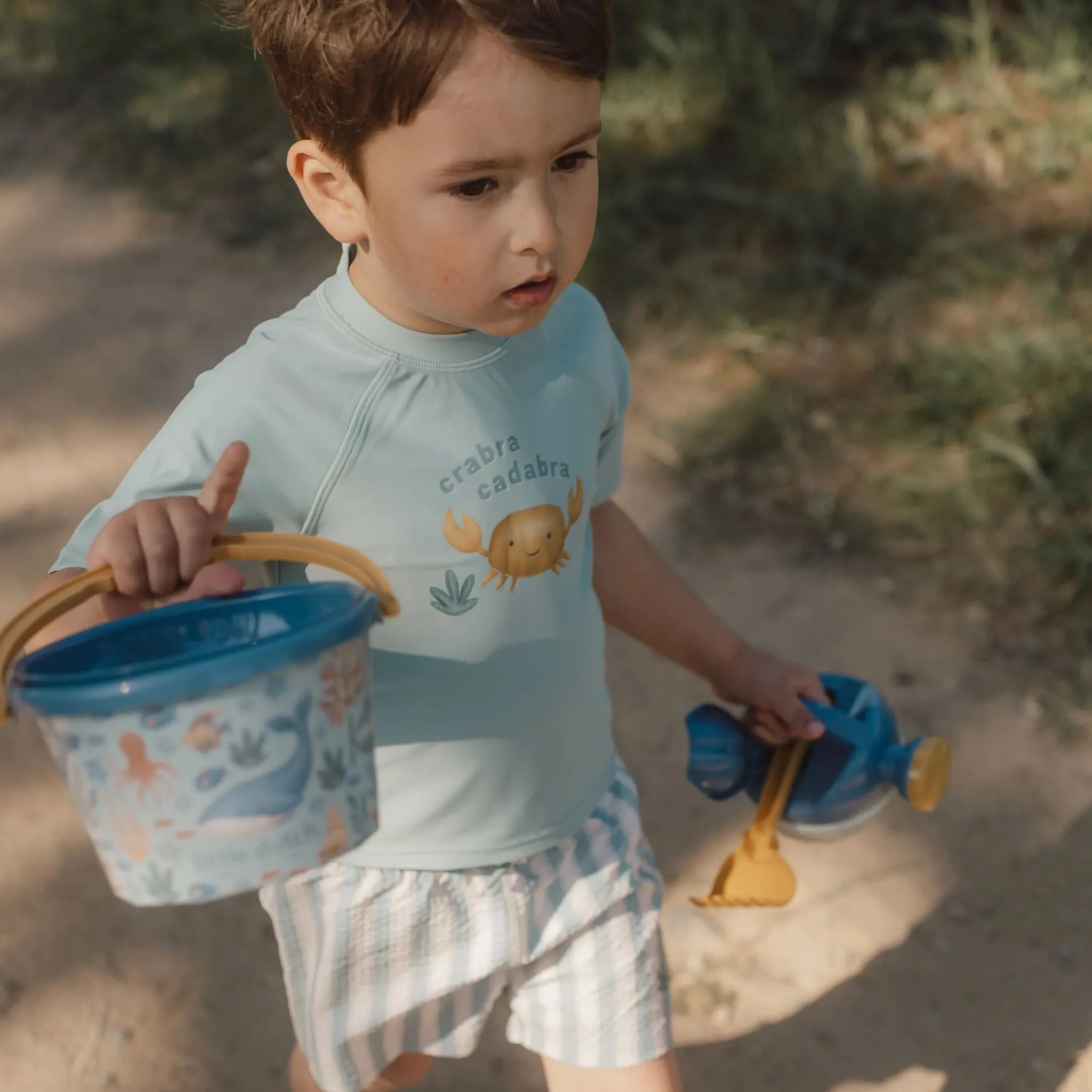 Little Dutch Swim shirt short sleeve - Green Sale