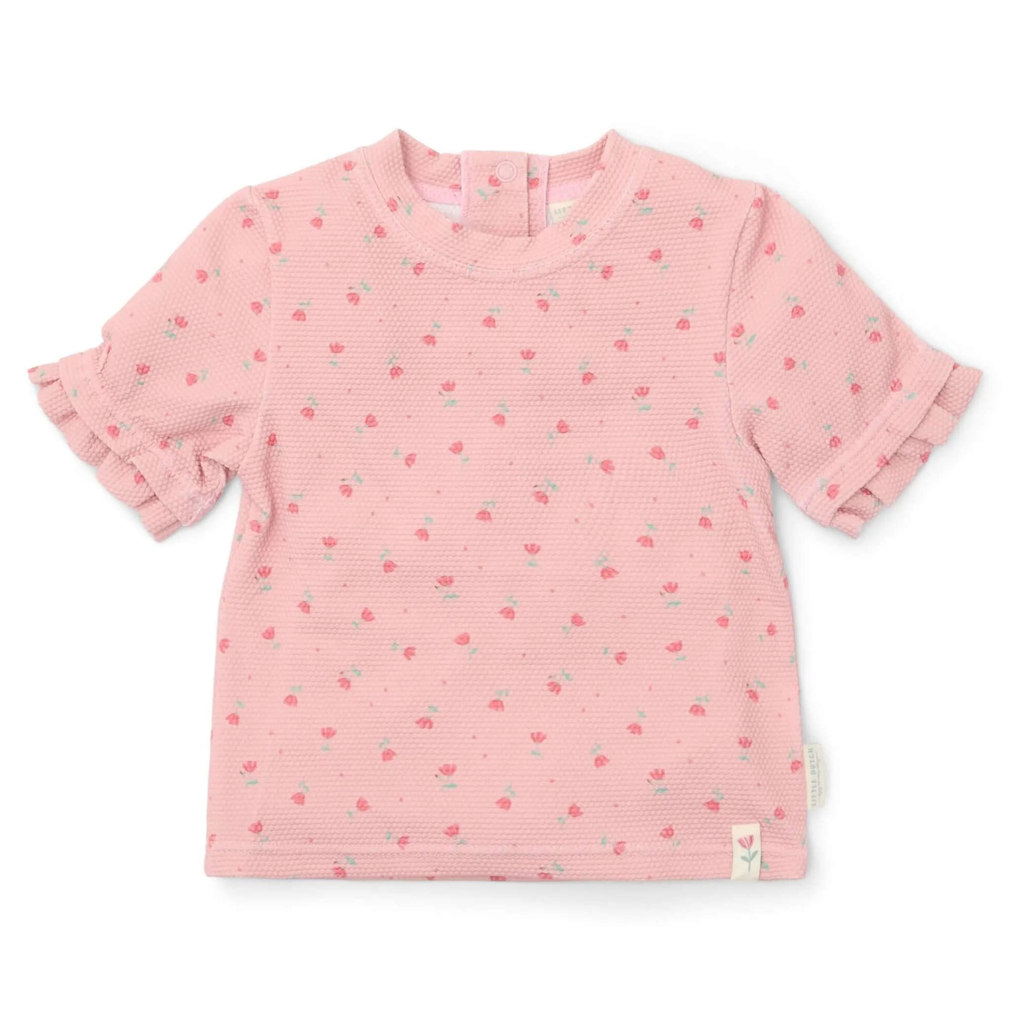 Little Dutch Swim shirt short sleeve - Light pink - Sunny Flowers Sale